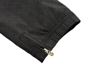CHROME HEARTS クロムハーツ U TRASH PICK UP PLUS NYLN ナイロントラックパンツ サイズXL CHプラス シルバー925 総柄 美品 中古 4b002605 
