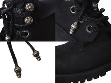画像をギャラリービューアに読み込む, 同様品 CHROME HEARTS x Timberland クロムハーツ ティンバーランド 6INCH ヌバックレザー ワークブーツ ブラック サイズUS6.5M 中古 4b002606 