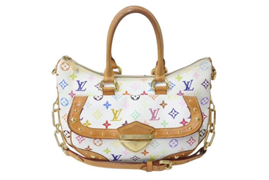 LOUIS VUITTON ルイヴィトン ハンドバッグ M40125 リタ モノグラムマルチカラー ホワイト ゴールド金具 美品 中古 4b002609