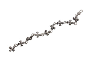 CHROME HEARTS クロムハーツ CO CH PLUS カットアウトCHプラス ブレスレット 9LINK 重量約48.9g シルバー925 美品 中古 4b002613 