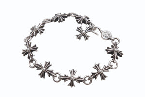 CHROME HEARTS クロムハーツ CO CH PLUS カットアウトCHプラス ブレスレット 9LINK 重量約48.9g シルバー925 美品 中古 4b002613 