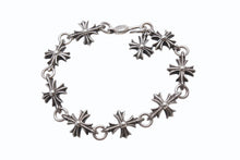 画像をギャラリービューアに読み込む, CHROME HEARTS クロムハーツ CO CH PLUS カットアウトCHプラス ブレスレット 9LINK 重量約48.9g シルバー925 美品 中古 4b002613 