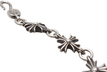 画像をギャラリービューアに読み込む, CHROME HEARTS クロムハーツ CO CH PLUS カットアウトCHプラス ブレスレット 9LINK 重量約48.9g シルバー925 美品 中古 4b002613 