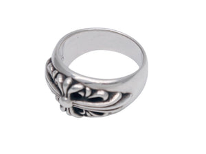 CHROME HEARTS クロムハーツ FLRL CRS フローラルクロス リング 指輪 重量約16.8g サイズ24号 1992/sterling刻印 美品 中古 4b002615 