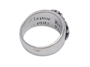 CHROME HEARTS クロムハーツ FLRL CRS フローラルクロス リング 指輪 重量約16.8g サイズ24号 1992/sterling刻印 美品 中古 4b002615 