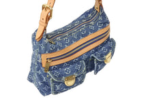Load image into Gallery viewer, 極美品 LOUIS VUITTON ルイヴィトン モノグラムデニム バギーPM ショルダーバッグ ワンショルダー M95049 インディゴブルー 中古 4b002620
