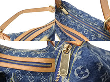 Load image into Gallery viewer, 極美品 LOUIS VUITTON ルイヴィトン モノグラムデニム バギーPM ショルダーバッグ ワンショルダー M95049 インディゴブルー 中古 4b002620