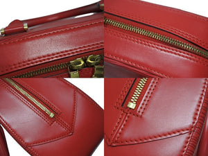 LOUIS VUITTON ルイヴィトン ポンヌフ ハンドバッグ M52057 エピ レザー レッド ゴールド金具 美品 中古 4b002621