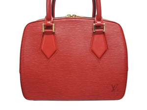 LOUIS VUITTON ルイヴィトン ポンヌフ ハンドバッグ M52057 エピ レザー レッド ゴールド金具 美品 中古 4b002621