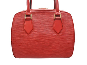 LOUIS VUITTON ルイヴィトン ポンヌフ ハンドバッグ M52057 エピ レザー レッド ゴールド金具 美品 中古 4b002621
