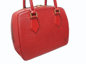 LOUIS VUITTON ルイヴィトン ポンヌフ ハンドバッグ M52057 エピ レザー レッド ゴールド金具 美品 中古 4b002621