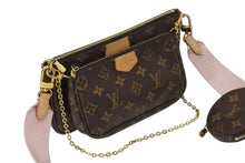 Load image into Gallery viewer, 極美品 LOUIS VUITTON ルイヴィトン ミュルティ ポシェット アクセソワール ショルダーバッグ M44840 モノグラム ブラウン ピンク 中古 4b002627