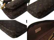 Load image into Gallery viewer, LOUIS VUITTON ルイヴィトン ミュルティポシェット アクセソワール カーキ ショルダーバッグ モノグラム M44813 美品 中古 4b002628