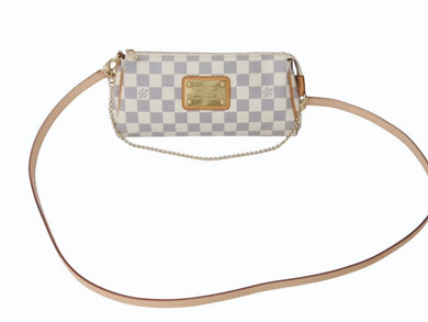 極美品 LOUIS VUITTON ルイヴィトン ダミエ アズール エヴァ 2WAY ハンド ショルダー バッグ N55214 中古 4b002629