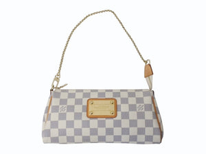 極美品 LOUIS VUITTON ルイヴィトン ダミエ アズール エヴァ 2WAY ハンド ショルダー バッグ N55214 中古 4b002629