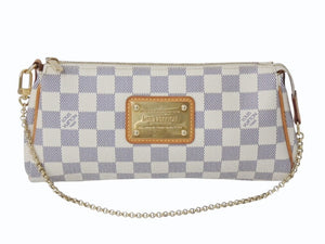 極美品 LOUIS VUITTON ルイヴィトン ダミエ アズール エヴァ 2WAY ハンド ショルダー バッグ N55214 中古 4b002629