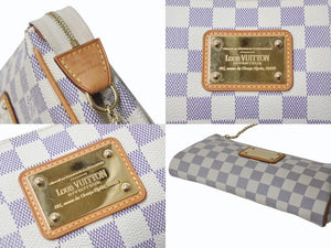 極美品 LOUIS VUITTON ルイヴィトン ダミエ アズール エヴァ 2WAY ハンド ショルダー バッグ N55214 中古 4b002629