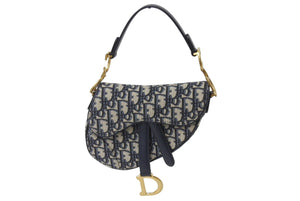 極美品 Christian Dior クリスチャンディオール サドルバッグ ベージュ コットン ベルト付き M0456CTZQ M928 ゴールド金具 中古 4b002631