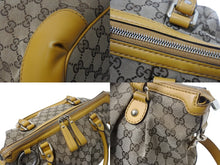 Load image into Gallery viewer, GUCCI グッチ スーキー ハンドバッグ 247902 GGキャンバス レザー ベージュ イエロー ゴールド金具 美品 中古 4b002634
