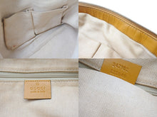Load image into Gallery viewer, GUCCI グッチ スーキー ハンドバッグ 247902 GGキャンバス レザー ベージュ イエロー ゴールド金具 美品 中古 4b002634