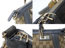 Load image into Gallery viewer, GUCCI グッチ 2WAYバッグ ハンドバッグ ショルダーバッグ 282300 204991 GGキャンバス ベージュ グレー ゴールド金具 良品 中古 4b002635