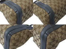 Load image into Gallery viewer, GUCCI グッチ 2WAYバッグ ハンドバッグ ショルダーバッグ 282300 204991 GGキャンバス ベージュ グレー ゴールド金具 良品 中古 4b002635