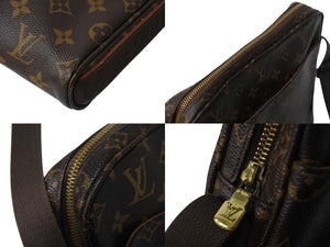LOUIS VUITTON ルイヴィトン トロター ボブール ショルダーバッグ M97037 モノグラム ブラウン PVC レザー ゴールド金具 美品 中古 4b002638