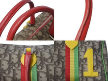 Load image into Gallery viewer, Christian Dior クリスチャンディオール ハンドバッグ 05-MA-0034 トロッター柄 ラスタカラー ブラウン ガリアーノ期 美品 中古 4b002640