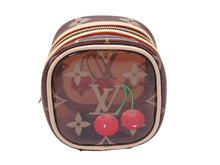 Load image into Gallery viewer, 新品未使用 LOUIS VUITTON ルイヴィトン モノグラム チェリー ポルトモネ キューブ ポーチ 村上隆 新作 M14943 中古 4b002644