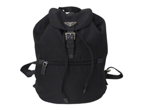 PRADA プラダ リュック デイパック バックパック 三角ロゴ トライアングルロゴ ブラック ナイロン 美品 中古 4b002647 