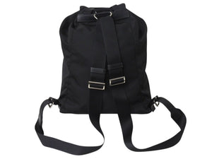 PRADA プラダ リュック デイパック バックパック 三角ロゴ トライアングルロゴ ブラック ナイロン 美品 中古 4b002647 