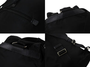 PRADA プラダ リュック デイパック バックパック 三角ロゴ トライアングルロゴ ブラック ナイロン 美品 中古 4b002647 