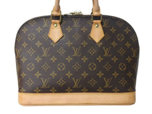 Load image into Gallery viewer, LOUIS VUITTON ルイヴィトン モノグラム アルマPM 旧型 ハンドバッグ M51130 ブラウン ゴールド金具 美品 中古 4b002650
