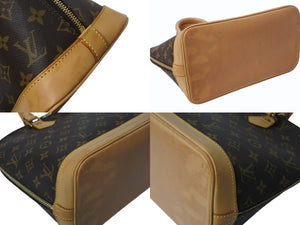 LOUIS VUITTON ルイヴィトン モノグラム アルマPM 旧型 ハンドバッグ M51130 ブラウン ゴールド金具 美品 中古 4b002650