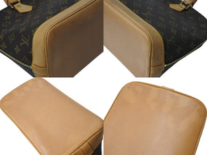 LOUIS VUITTON ルイヴィトン モノグラム アルマPM 旧型 ハンドバッグ M51130 ブラウン ゴールド金具 美品 中古 4b002650