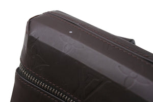 LOUIS VUITTON ルイヴィトン モノグラム グラセ レイ ウエストポーチ ヒップバッグ M46550 ブラウン レザー 美品 中古 4b002651