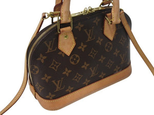 LOUIS VUITTON ルイヴィトン アルマBB ハンドバッグ M53152 ショルダー 2WAY モノグラムキャンバス PVC レザー 美品 中古 4b002652