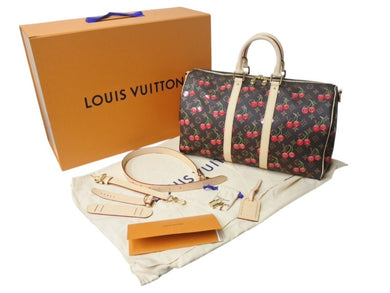 新品未使用 LOUIS VUITTON ルイヴィトン モノグラム チェリー キーポル バンドリエール 45 新作 M13764 中古 4b002653