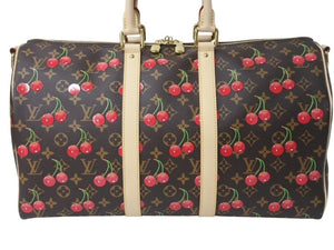 新品未使用 LOUIS VUITTON ルイヴィトン モノグラム チェリー キーポル バンドリエール 45 新作 M13764 中古 4b002653