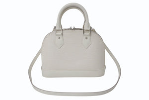 LOUIS VUITTON ルイヴィトン アルマBB 2WAYバッグ ハンドバッグ ショルダーバッグ M4085J エピレザー アイボリー 美品 中古 4b002655