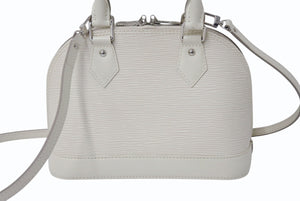 LOUIS VUITTON ルイヴィトン アルマBB 2WAYバッグ ハンドバッグ ショルダーバッグ M4085J エピレザー アイボリー 美品 中古 4b002655