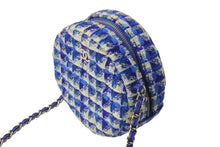 Load image into Gallery viewer, CHANEL シャネル ラウンド チェーンショルダーバッグ 27番台 シャネル19 ココマーク ツイード ブルー 美品 中古 4b002660