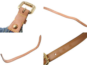 LOUIS VUITTON ルイヴィトン モノグラムデニム バギーPM ショルダーバッグ ワンショルダー M95049 インディゴブルー 美品 中古 4b002663