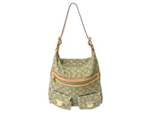 Load image into Gallery viewer, LOUIS VUITTON ルイヴィトン バギーGM ショルダーバッグ M95211 モノグラムデニムキャンバス カーキ ゴールド金具 美品 中古 4b002664