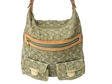 Load image into Gallery viewer, LOUIS VUITTON ルイヴィトン バギーGM ショルダーバッグ M95211 モノグラムデニムキャンバス カーキ ゴールド金具 美品 中古 4b002664