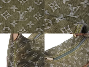 LOUIS VUITTON ルイヴィトン バギーGM ショルダーバッグ M95211 モノグラムデニムキャンバス カーキ ゴールド金具 美品 中古 4b002664