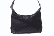 Load image into Gallery viewer, LOUIS VUITTON ルイヴィトン リトル ブローニュ ワンショルダーバッグ M92142 モノグラム サテン ブラック シルバー金具 美品 中古 4b002666