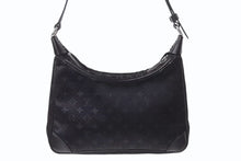 Load image into Gallery viewer, LOUIS VUITTON ルイヴィトン リトル ブローニュ ワンショルダーバッグ M92142 モノグラム サテン ブラック シルバー金具 美品 中古 4b002666
