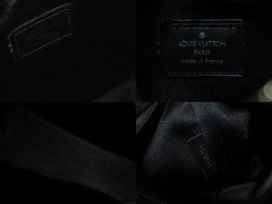 LOUIS VUITTON ルイヴィトン リトル ブローニュ ワンショルダーバッグ M92142 モノグラム サテン ブラック シルバー金具 美品 中古 4b002666