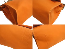 Load image into Gallery viewer, 極美品 HERMES エルメス エールバッグジップ ショルダーバッグ ハンドバッグ Q刻印 トワルオフィシエ オレンジ 中古 4b002669